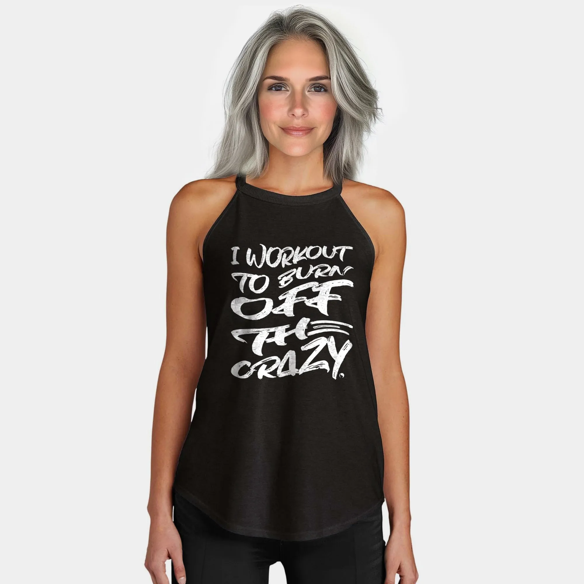 Burn Off the Crazy Rocker Tank Top