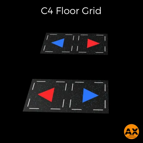 C4 Fitness Tile - Floor Grid