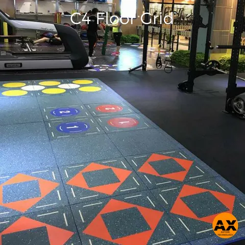 C4 Fitness Tile - Floor Grid