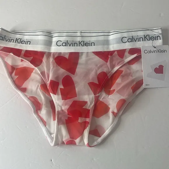 Calvin Klein Assortment of Bikini Panties 4 Pairs. Size XS