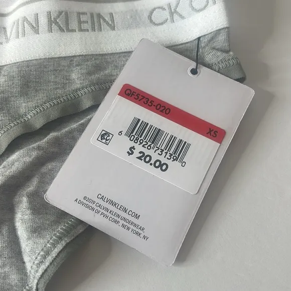 Calvin Klein Assortment of Bikini Panties 4 Pairs. Size XS
