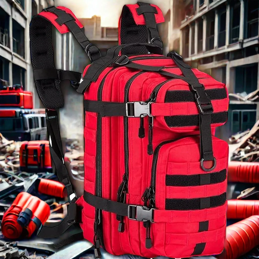 Camping GEAR Large Waterproof 30L Tactical Backpack Durable Red Molle Pack Bag for Camping Outdoor Survival backpack bag Pack
