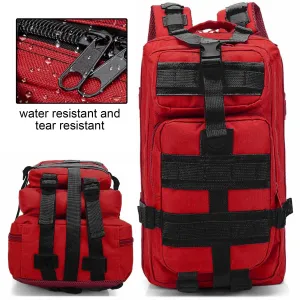 Camping GEAR Large Waterproof 30L Tactical Backpack Durable Red Molle Pack Bag for Camping Outdoor Survival backpack bag Pack