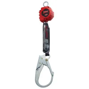 Capital Safety Rebel Self Retracting Lifelines, 6ft, Swivel Anchorage, Rebar Hook, 310lb, 1 Leg, 3100402