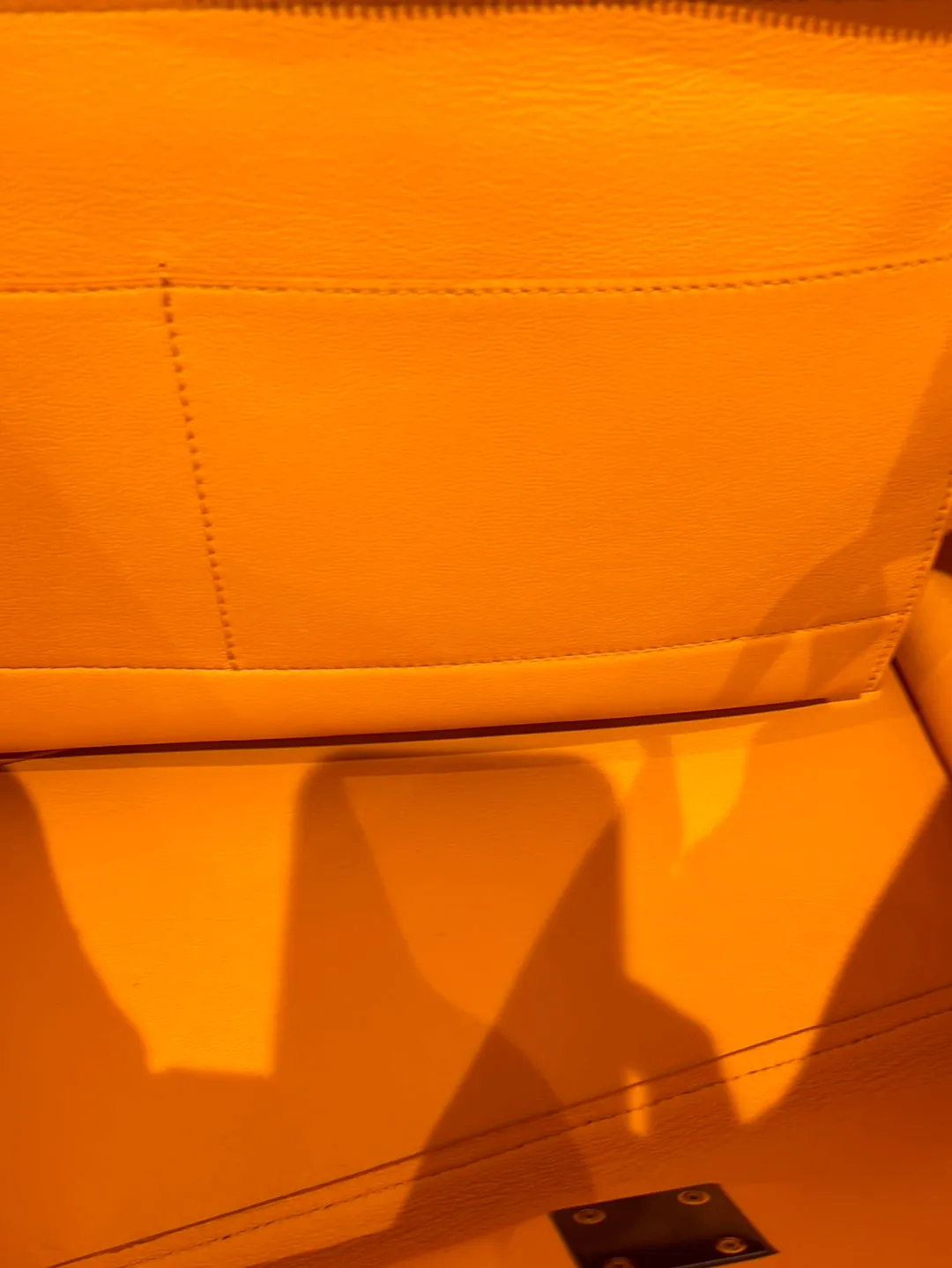 Celine Bag, Sunshine Yellow Leather & Suede Medium Trapeze Tote