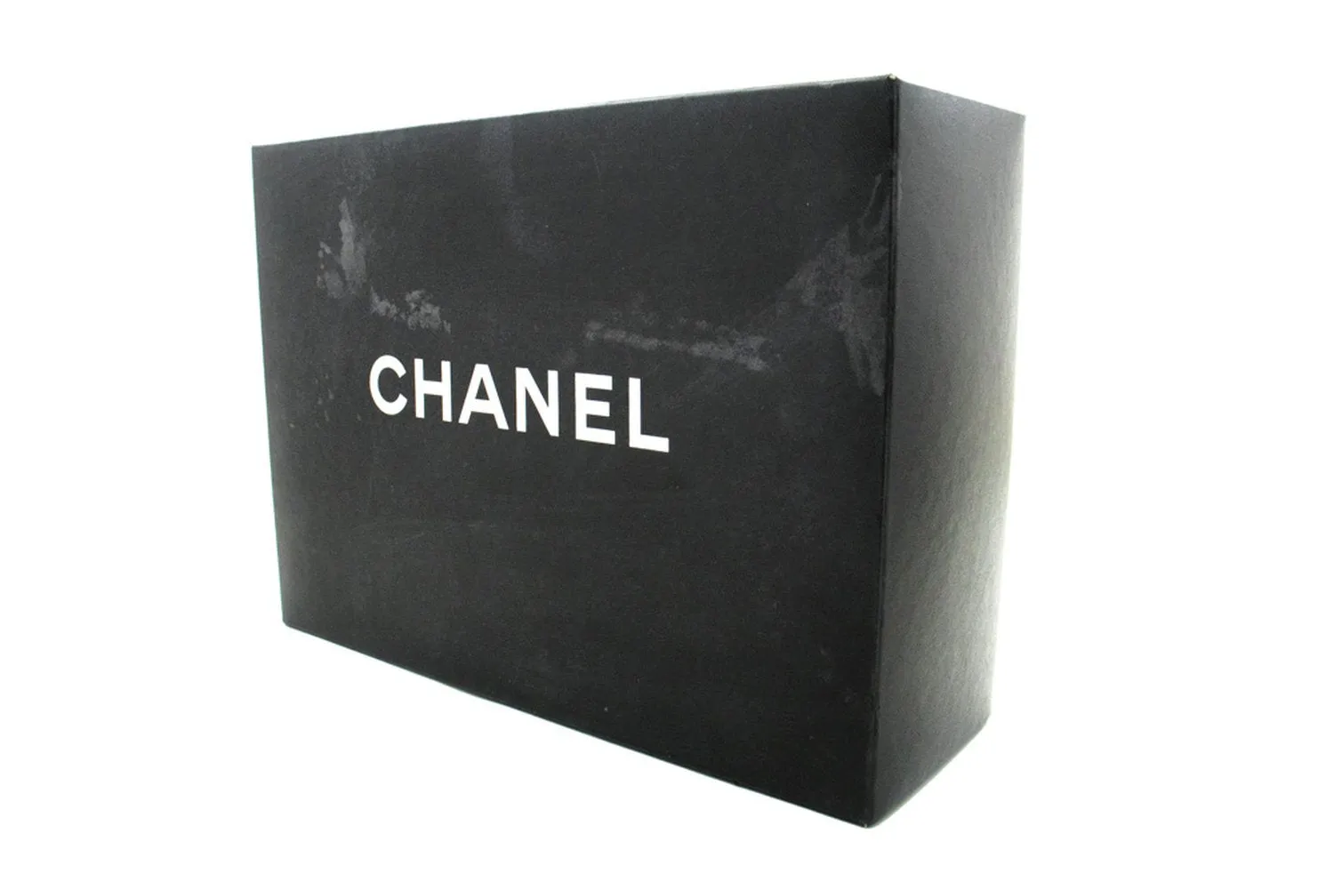 CHANEL Half Moon Chain Shoulder Bag Crossbody Black Quilted Flap n04