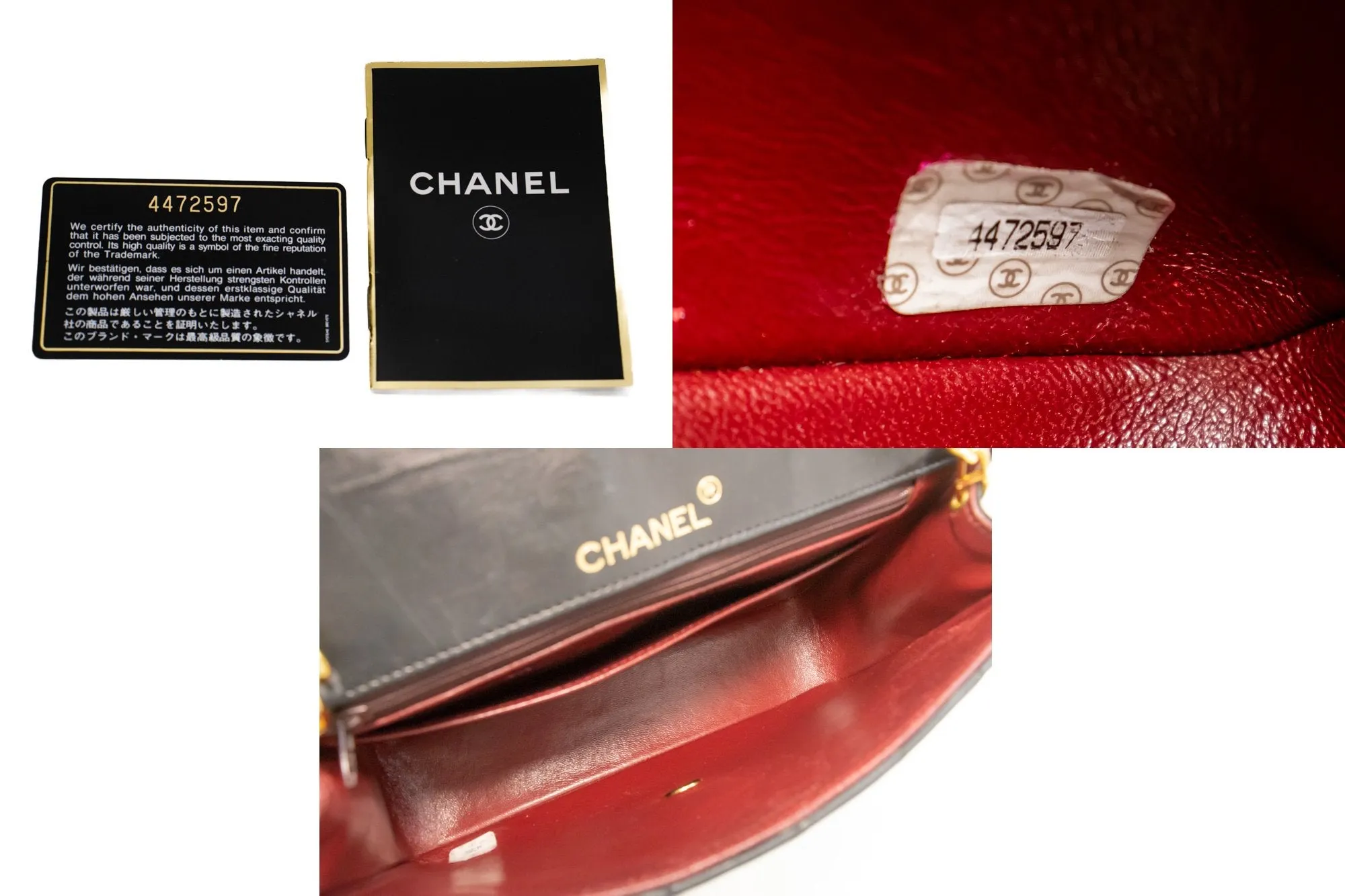 CHANEL Half Moon Chain Shoulder Bag Crossbody Black Quilted Flap n04