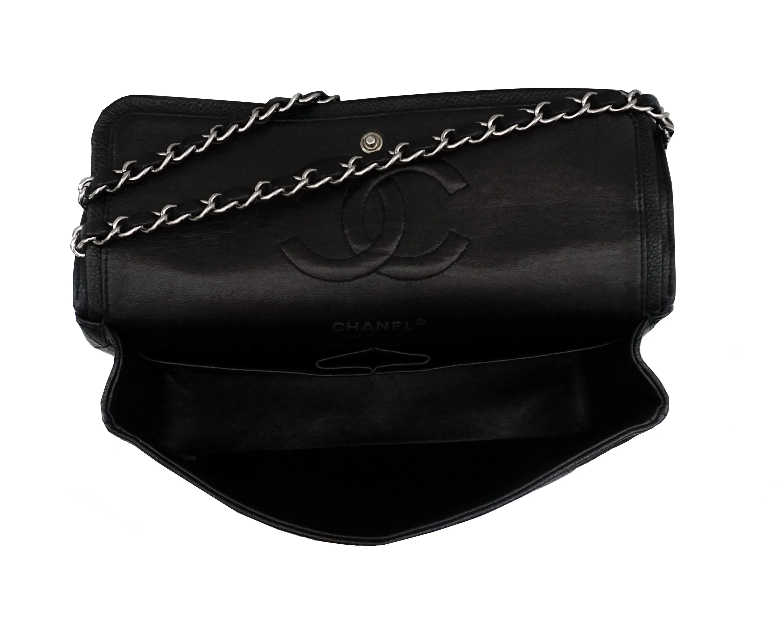Chanel Rare Black Caviar Medium Classic Double Flap