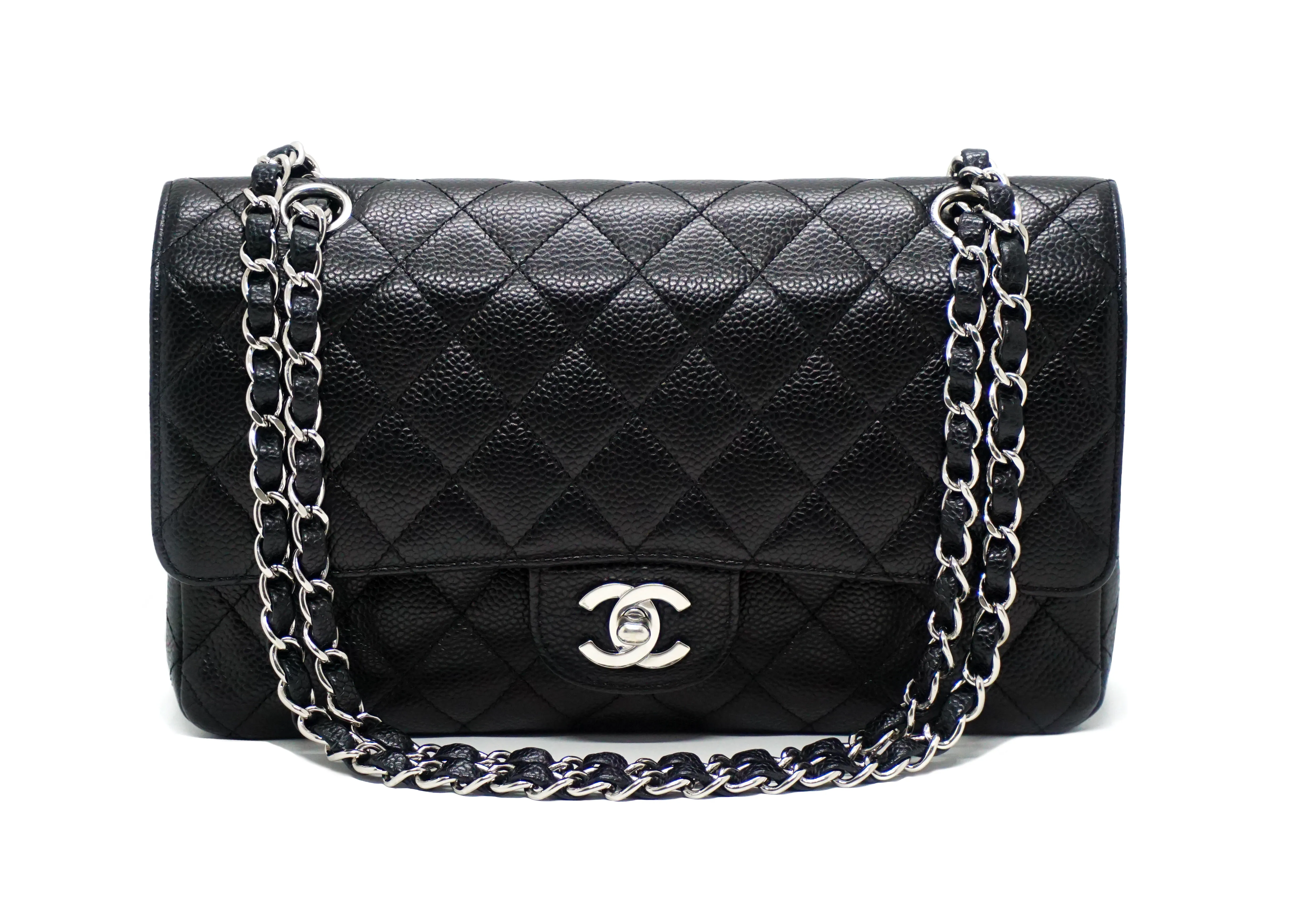 Chanel Rare Black Caviar Medium Classic Double Flap