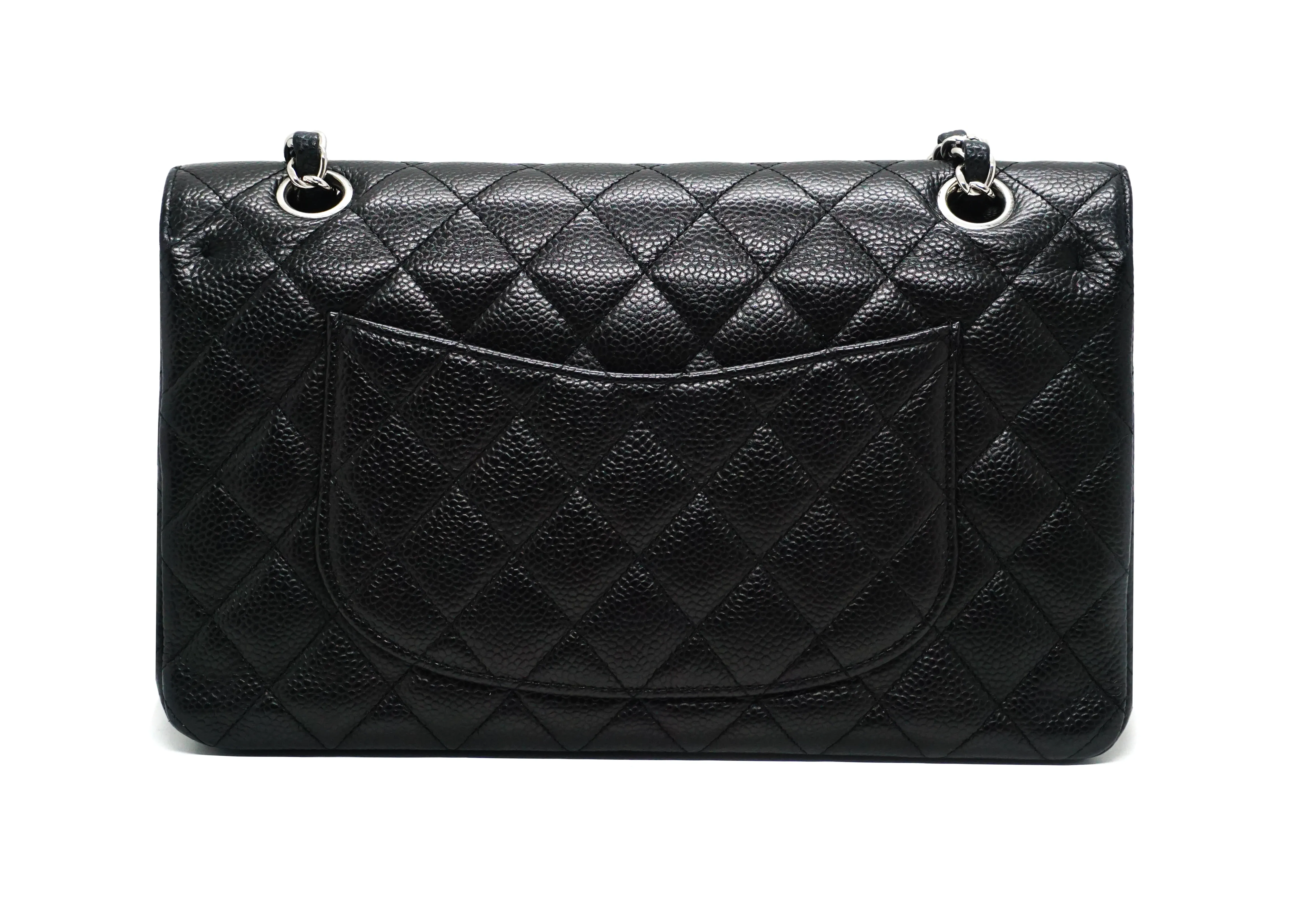 Chanel Rare Black Caviar Medium Classic Double Flap