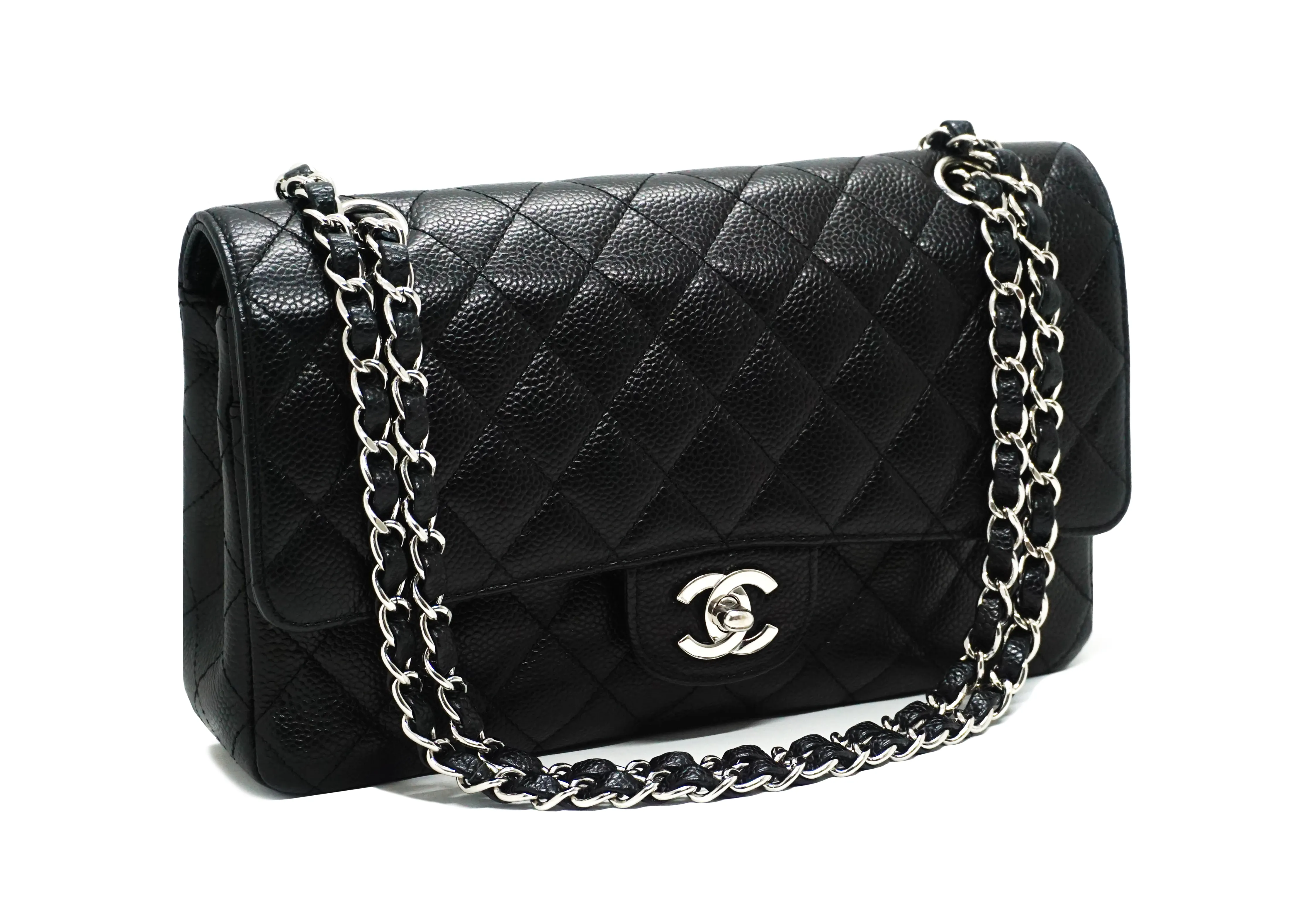 Chanel Rare Black Caviar Medium Classic Double Flap