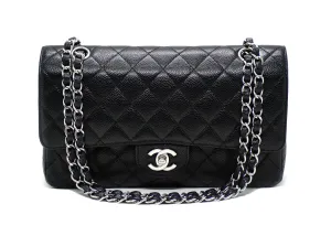 Chanel Rare Black Caviar Medium Classic Double Flap