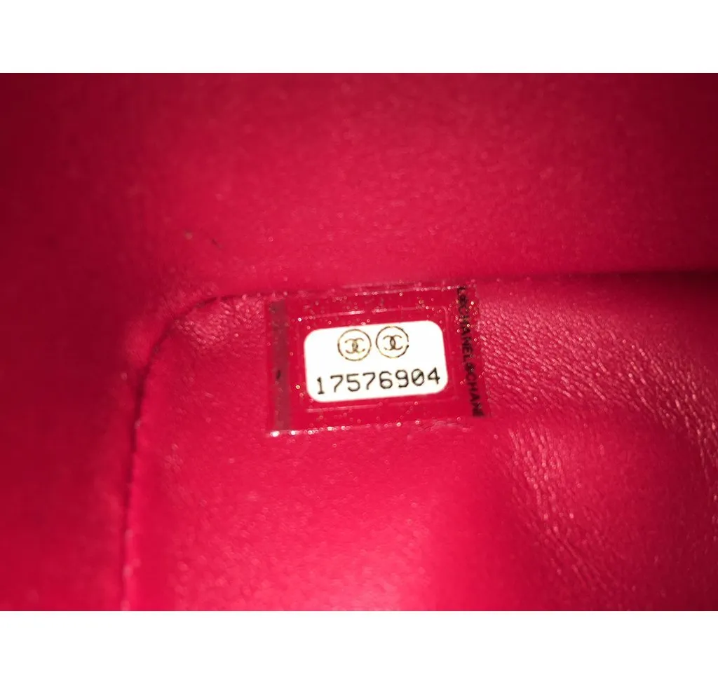 Chanel Red Jumbo Flap 2.55 Shiny Alligator Bag