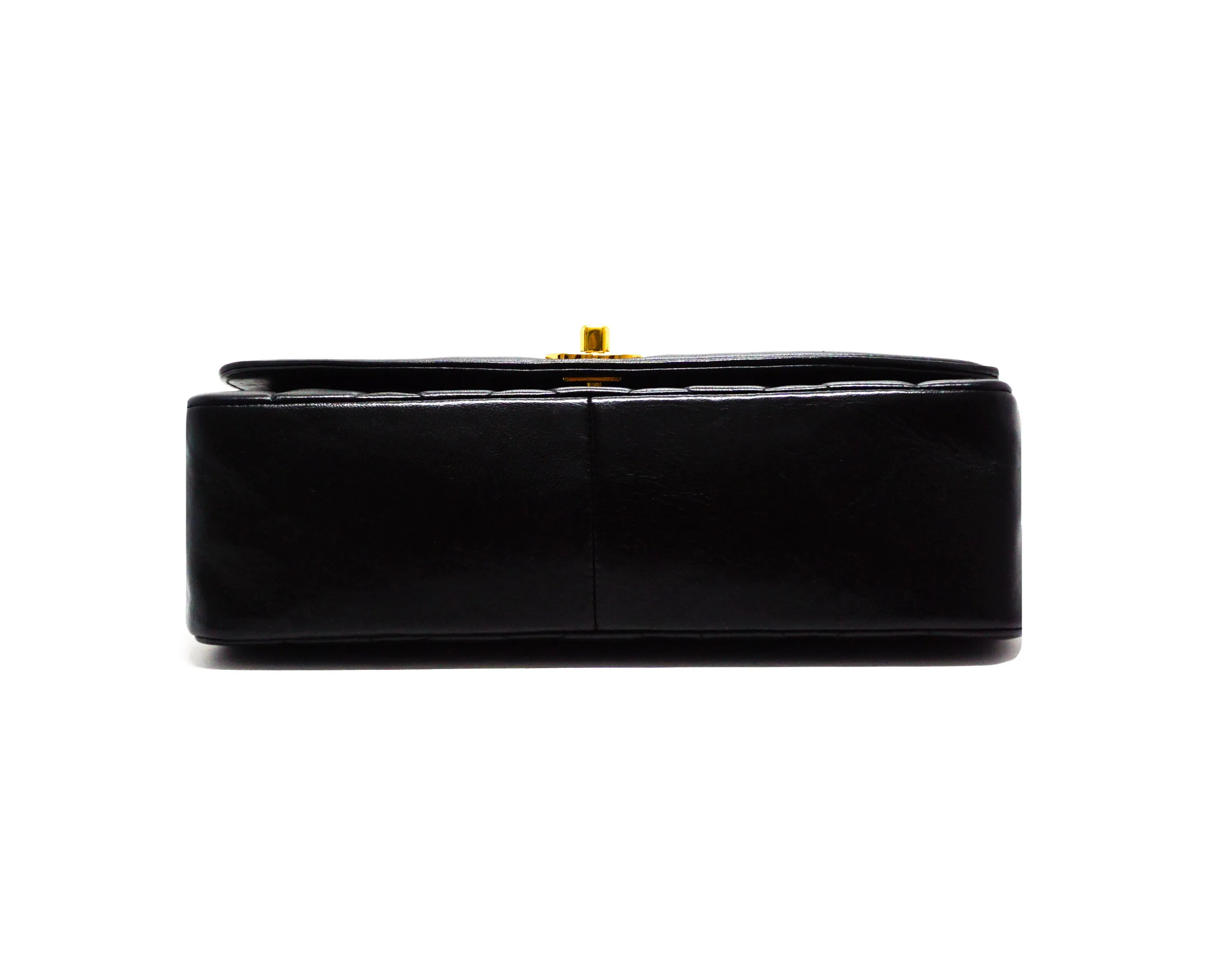 Chanel Vintage Black Lambskin Medium Diana Flap Bag