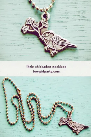 Chickadee  Charm Necklace