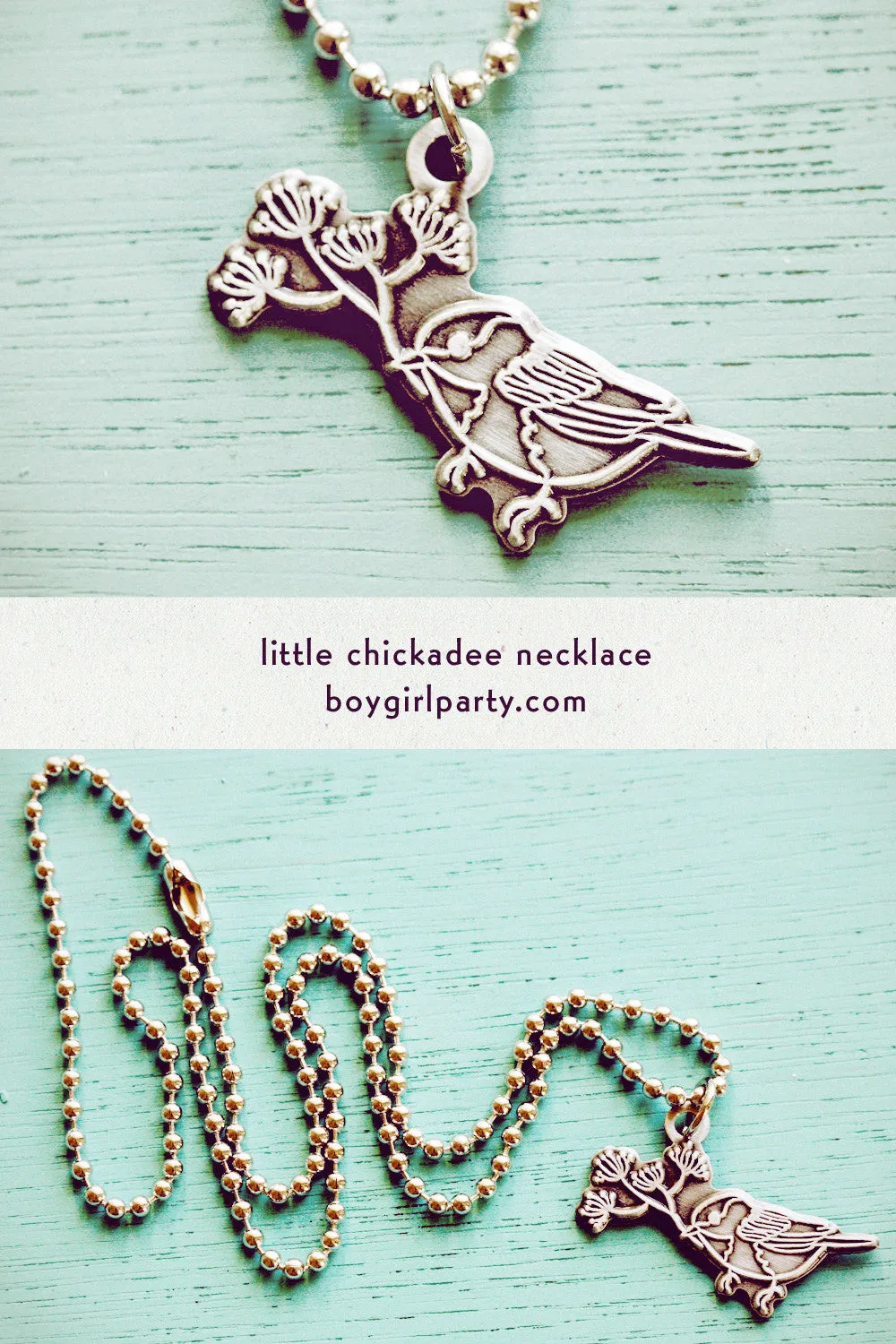 Chickadee  Charm Necklace