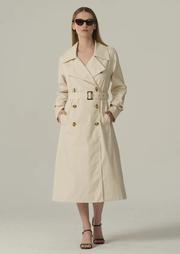 CINE COTTON TRENCH - CHAMPAIGNE BEIGE