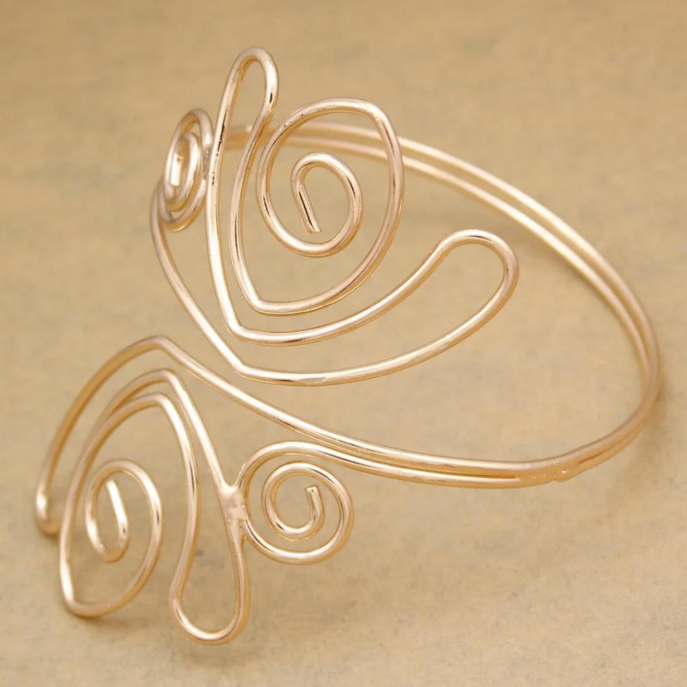 Cleopatra Swirl Snake Arm Cuff Armlet Armband