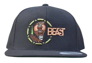 Cobra Beast Black Snapback Cap