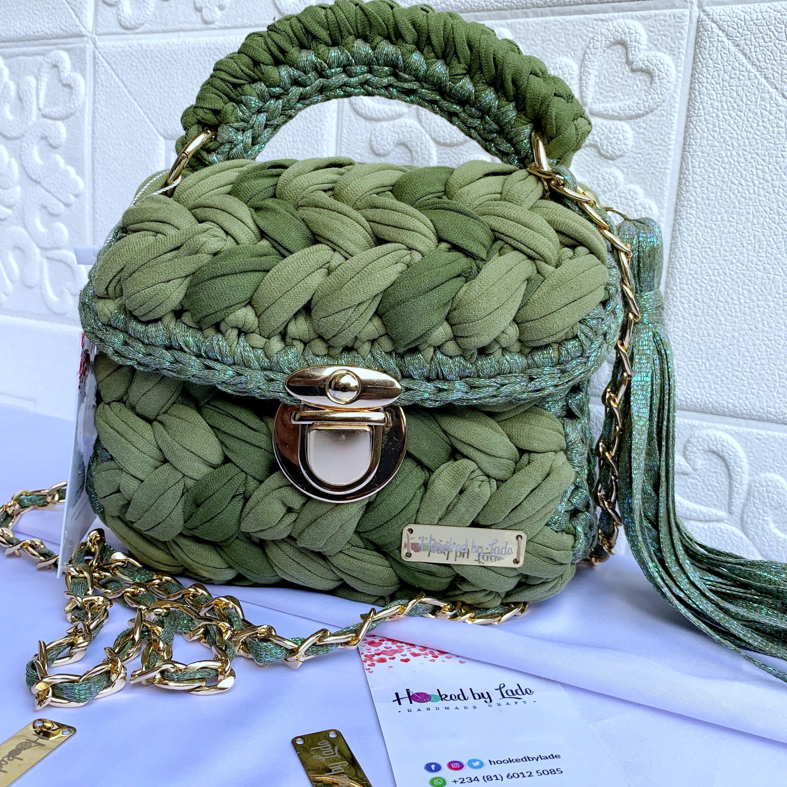 Comfort Crochet bag  - Camouflage mix