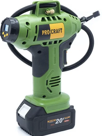 Compresor Auto cu Acumulator PROCRAFT LK20, 18V, 12 L/min