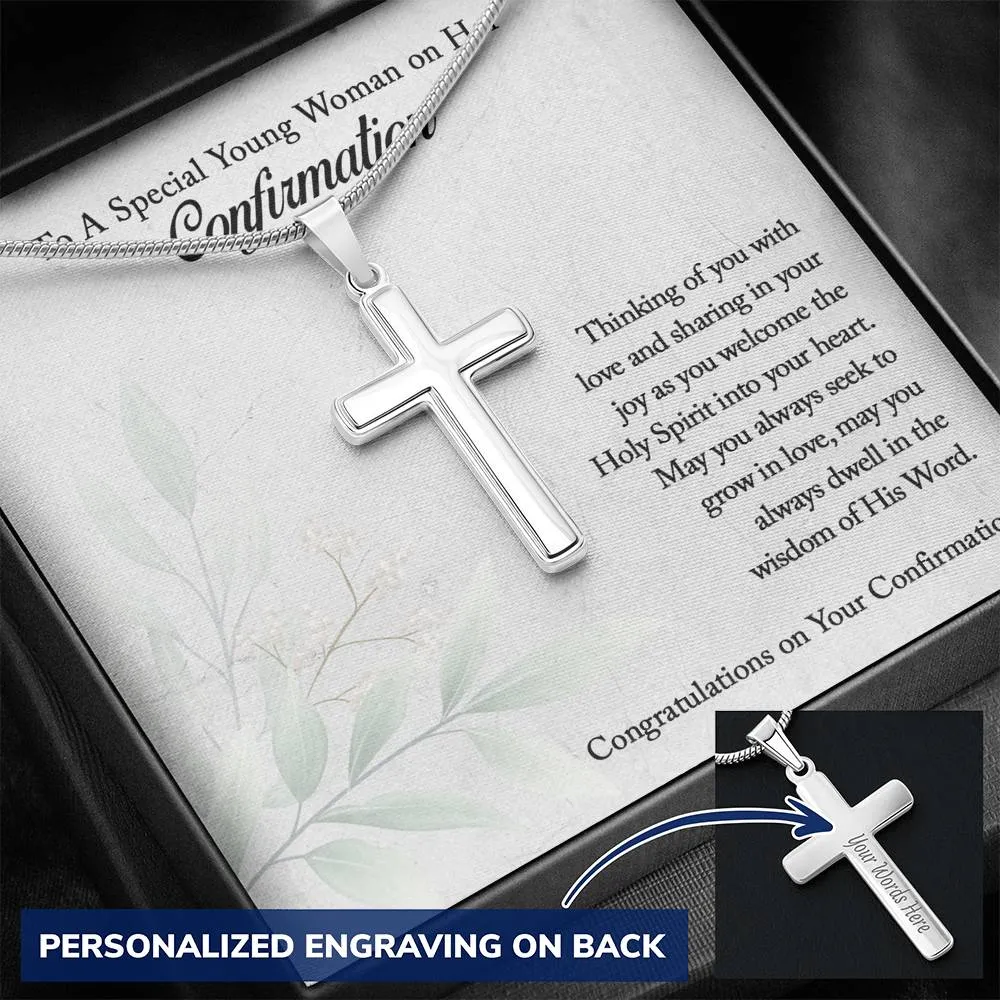 Confirmation Cross Necklace, Confirmation Gifts for Teen Girls, Christian Gift Necklace