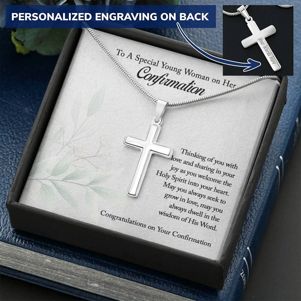 Confirmation Cross Necklace, Confirmation Gifts for Teen Girls, Christian Gift Necklace