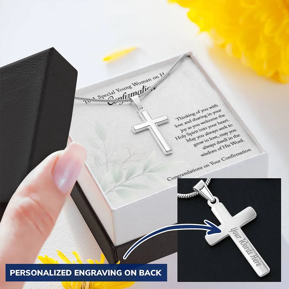 Confirmation Cross Necklace, Confirmation Gifts for Teen Girls, Christian Gift Necklace
