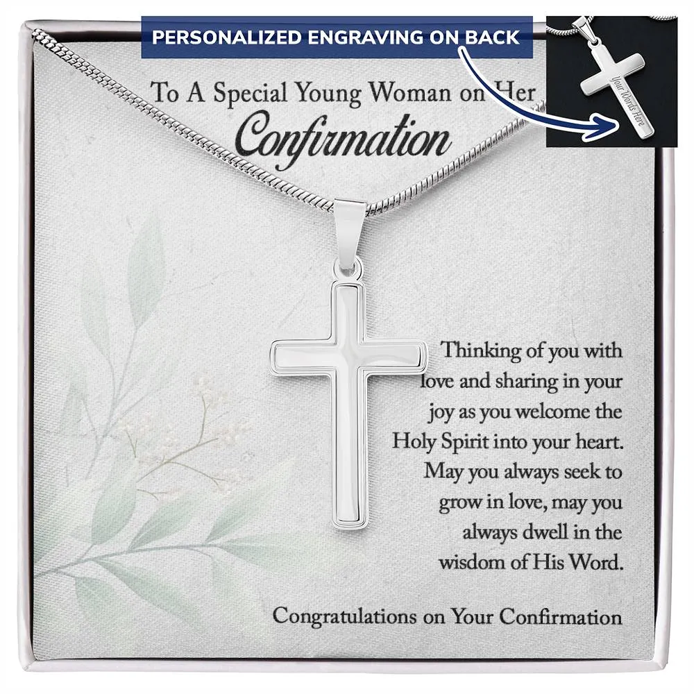 Confirmation Cross Necklace, Confirmation Gifts for Teen Girls, Christian Gift Necklace