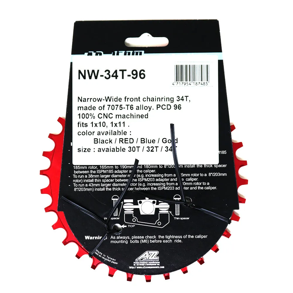 Corona A2Z Narrow Wide 34T BCD 96 Roja