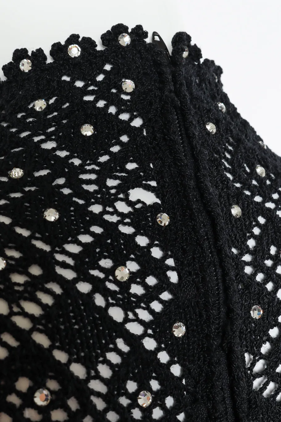 Crochet Crystal Knit Dress