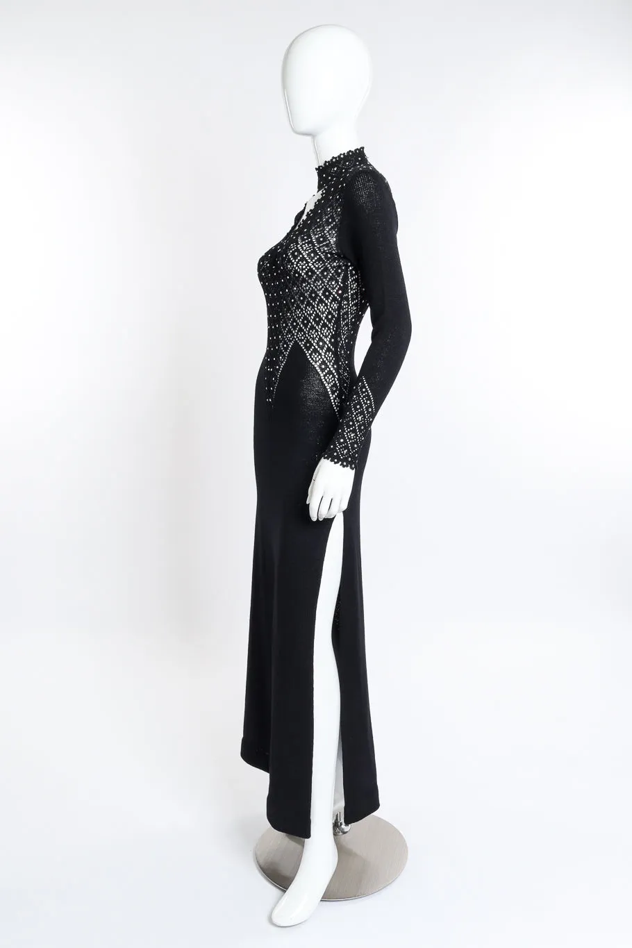 Crochet Crystal Knit Dress