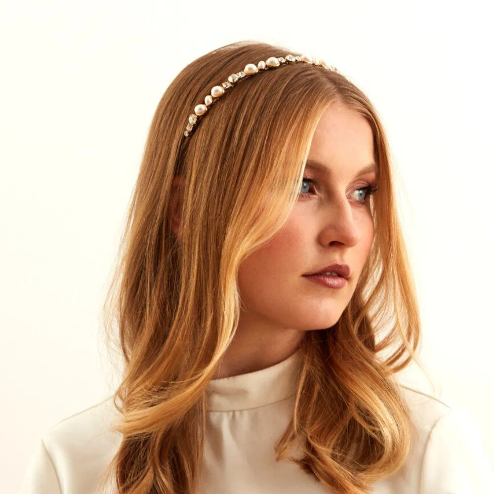 Crystal & Pearl Headband