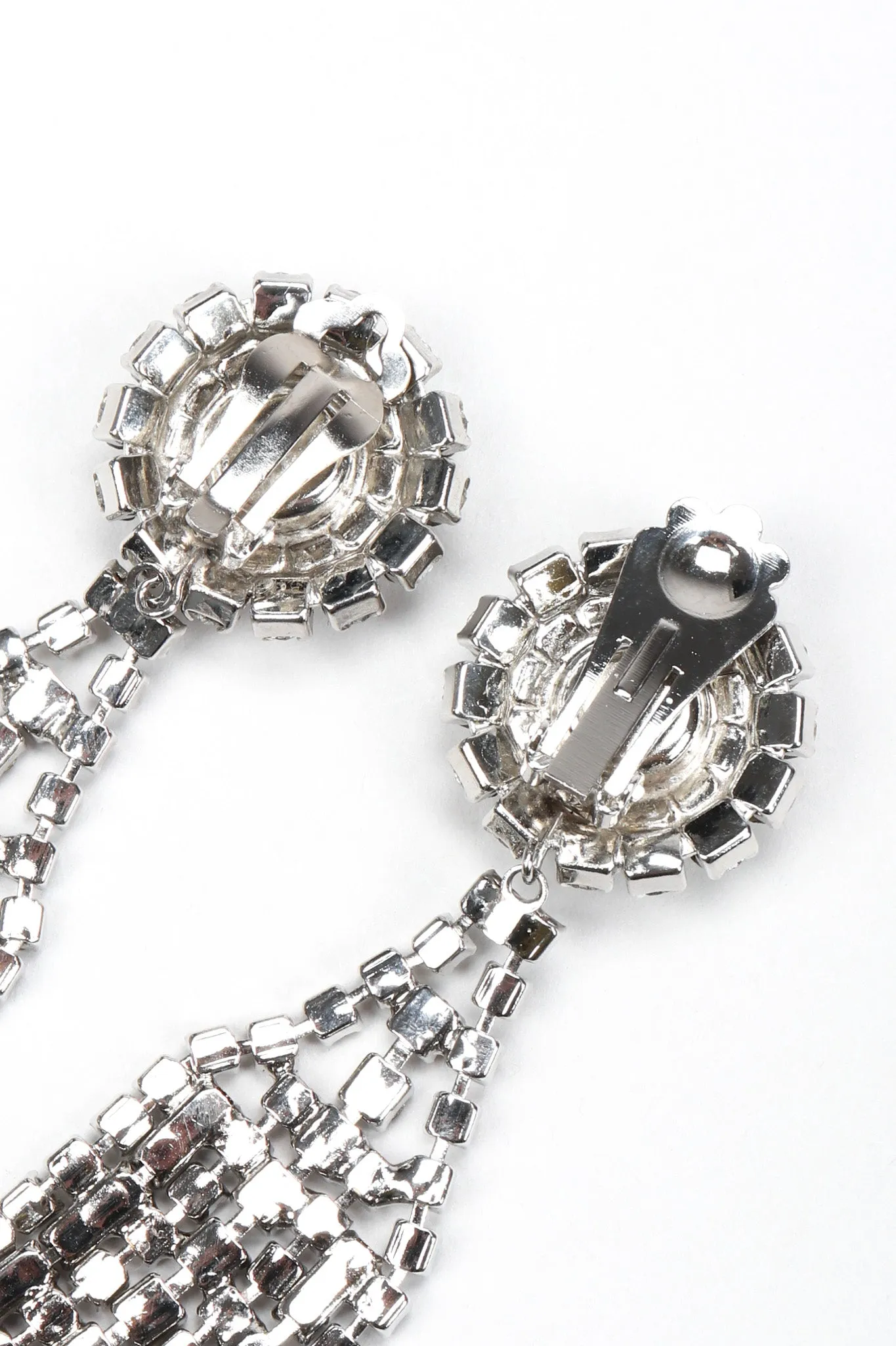 Crystal Ribbon Waterfall Earrings
