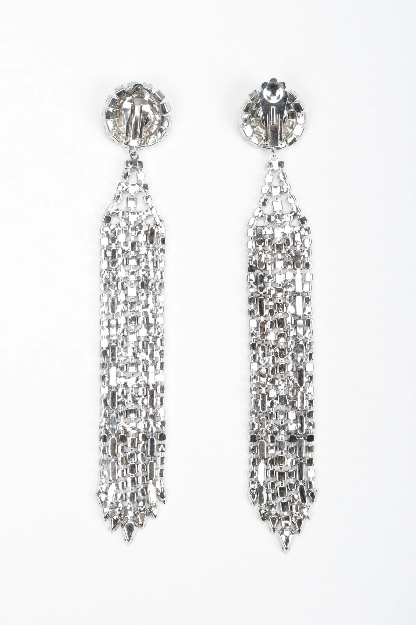 Crystal Ribbon Waterfall Earrings