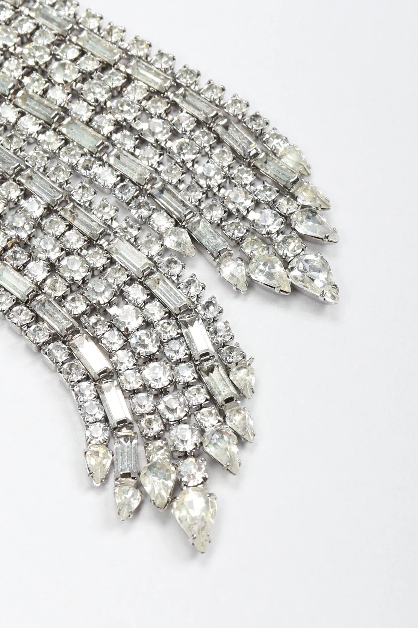 Crystal Ribbon Waterfall Earrings