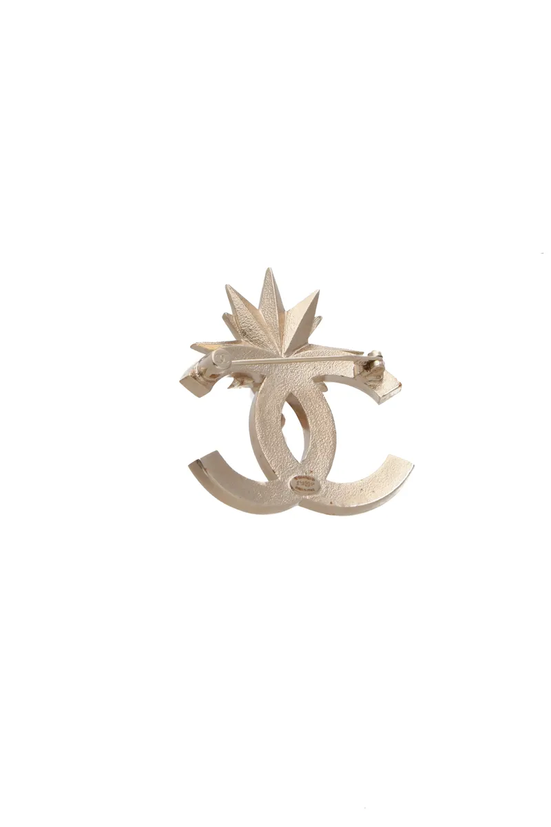 Crystal Star CC Brooch