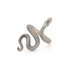 Cycle of Life Snake Sterling Silver Ring
