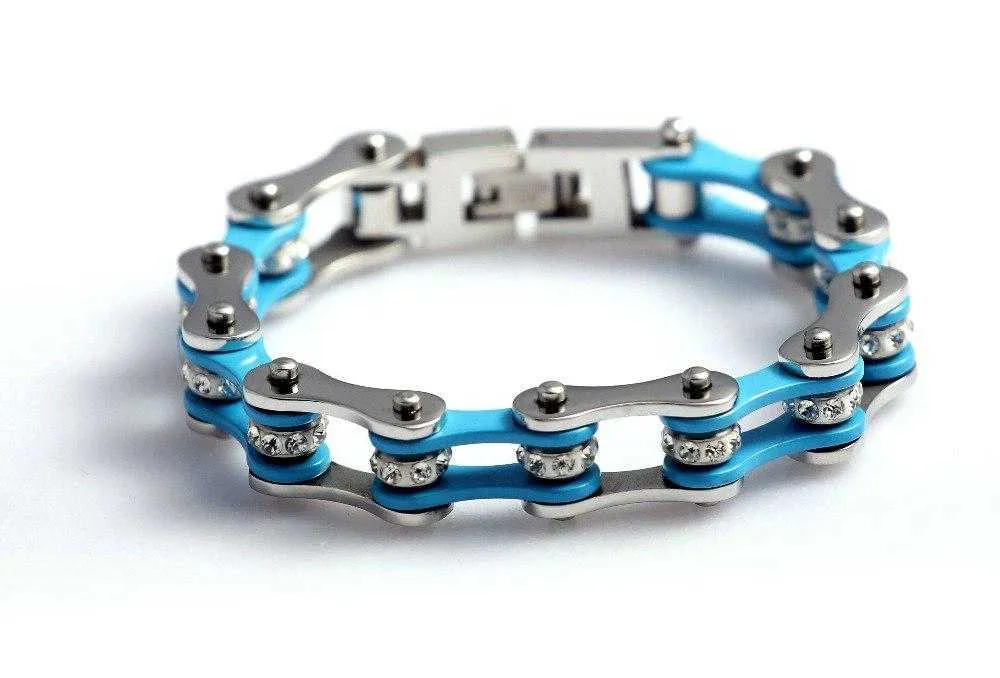Cycolinks Aqua Crystal Bracelet