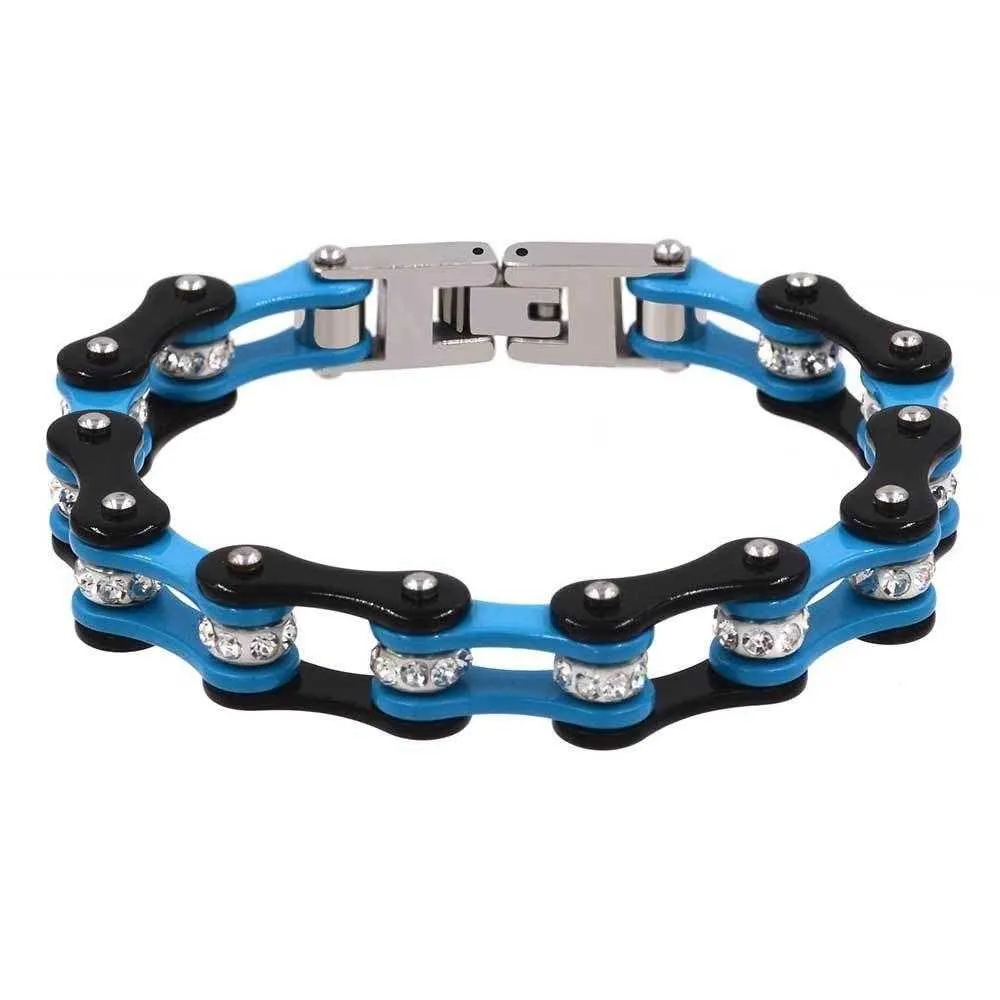 Cycolinks Blue Black Crystal Bracelet
