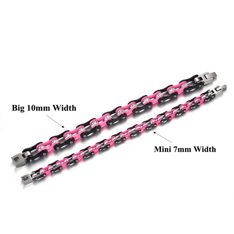 Cycolinks Punk Pink Crystal Bracelet