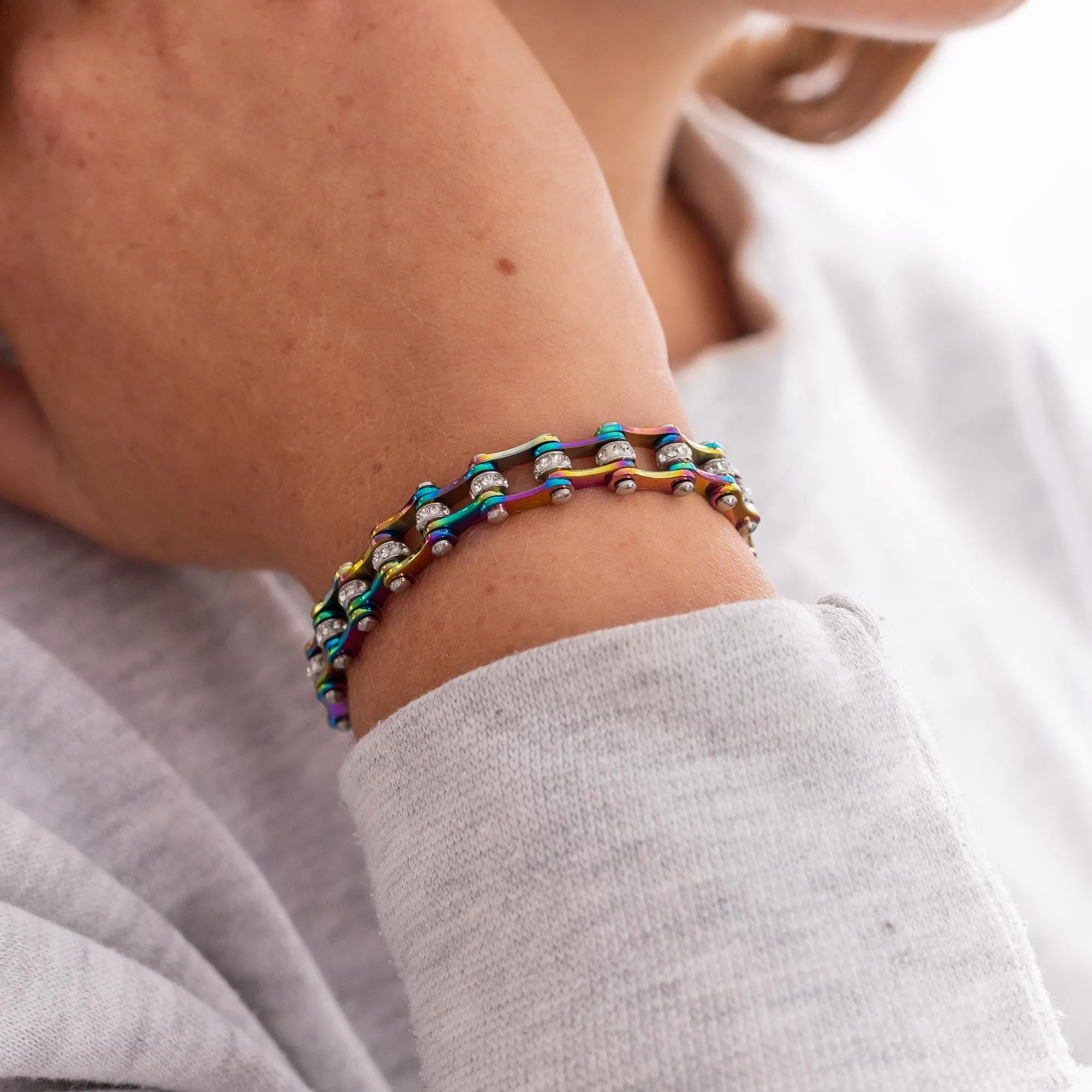 Cycolinks Rainbow Crystal Bracelet BOGOF