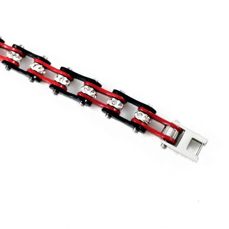 Cycolinks Red/Black Crystal Bracelet