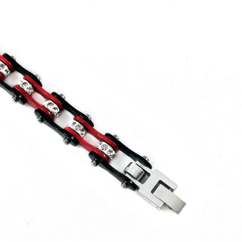 Cycolinks Red/Black Crystal Bracelet