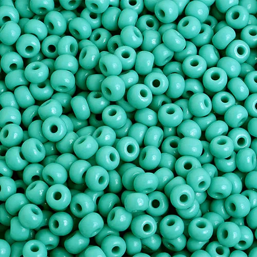Czech Seed Bead/Pony Bead 6/0 Opaque Turquoise
