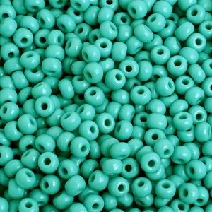 Czech Seed Bead/Pony Bead 6/0 Opaque Turquoise