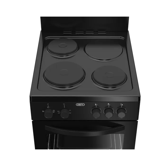 Defy 50cm 3 Plate Black Compact Stove DSS553