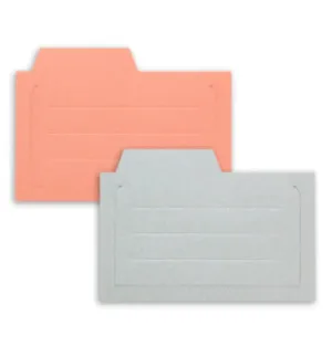 Densho Clips, Gray & Salmon Pink