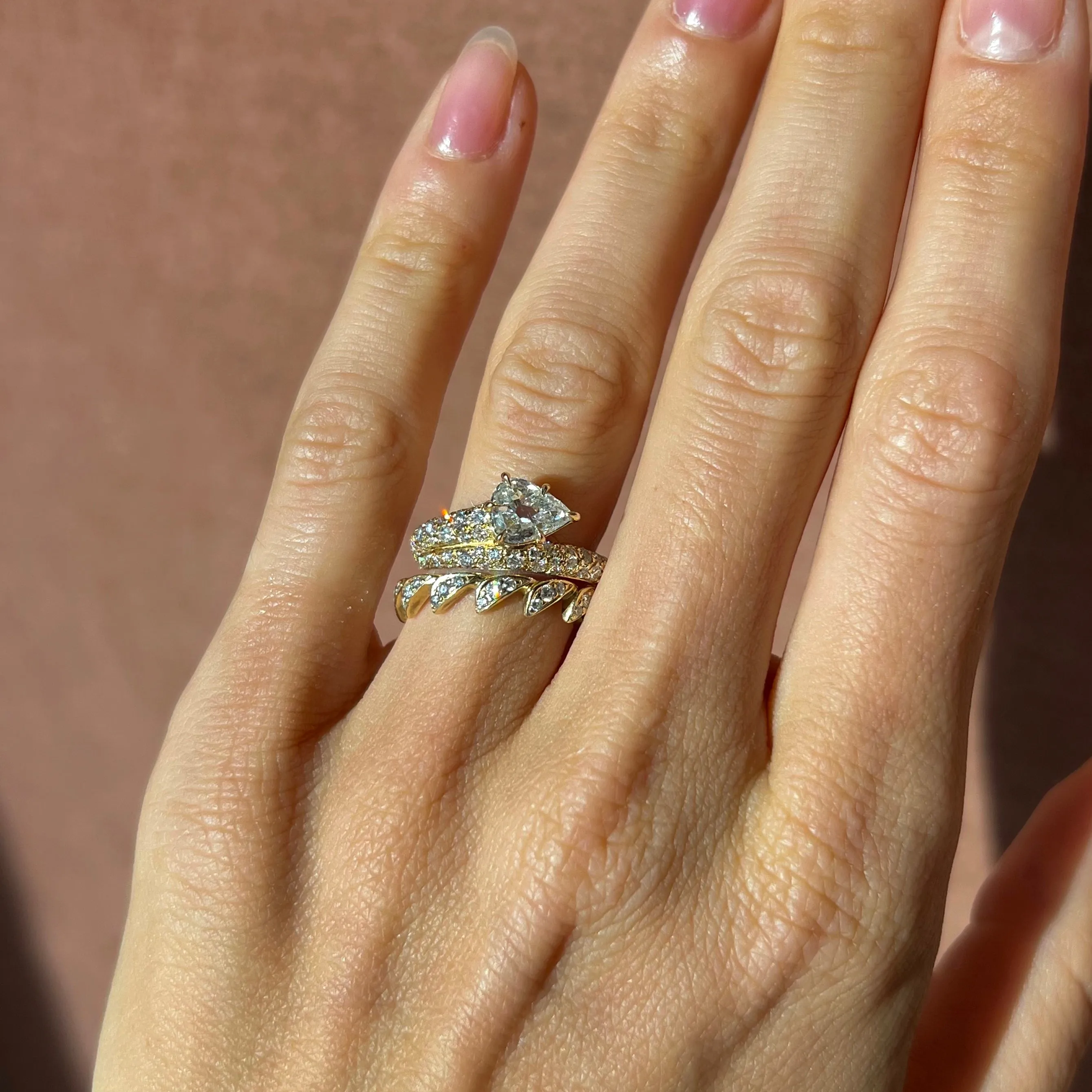Diamond Boa Ring