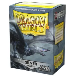 Dragon Shield Sleeves Standard: Matte Silver (Non-Glare)(100)